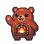 Blazebear, pixel art