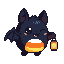 Lumibat, pixel art