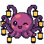 Octolantern, pixel art