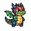 Prismdrake, pixel art
