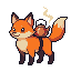 Teafox, pixel art