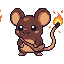 Torchmouse, pixel art